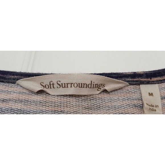 Soft Surroundings Mangata Tunic Medium Embroidered Sequin Beaded Top - Picture 11 of 11